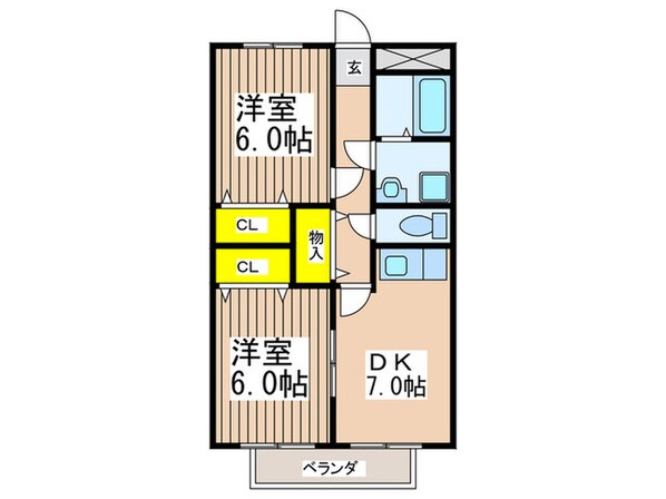 メゾンクレールの物件間取画像